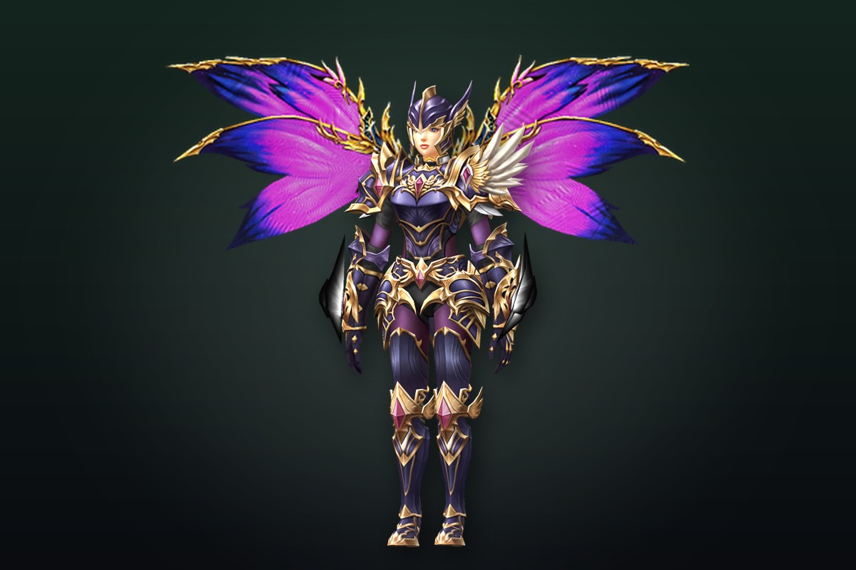 MU Online Elf in the Imperial Fairy set with the Wings of Fantasy