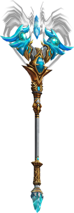 MU Online Blessed Divine Arch mace for the Rune Wizard