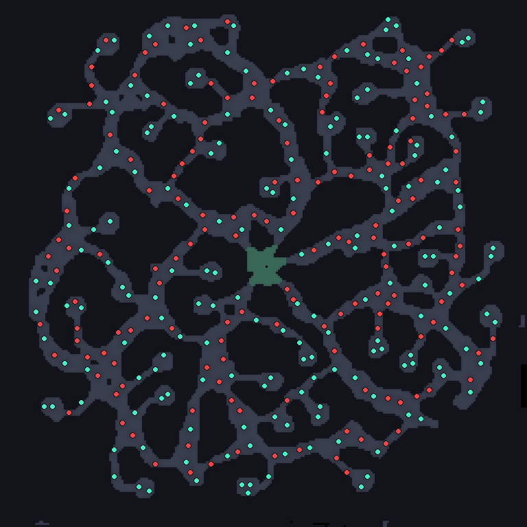 MU Online Abyss Of Atlas 1 monster spawn map showing where every monster spawns