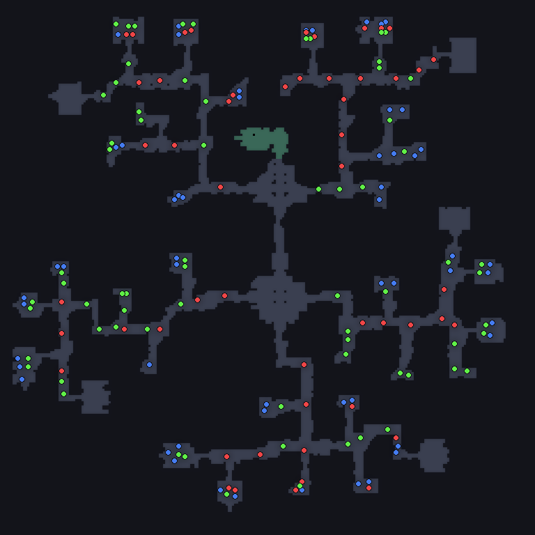 MU Online Aquilas Temple monster spawn map showing where every monster spawns