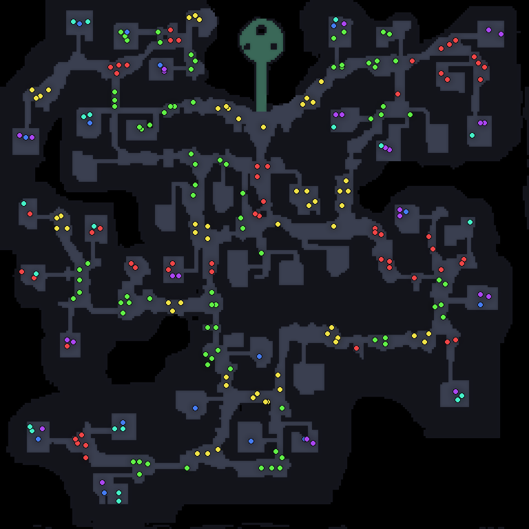 MU Online Blaze Kethotum monster spawn map showing where every monster spawns