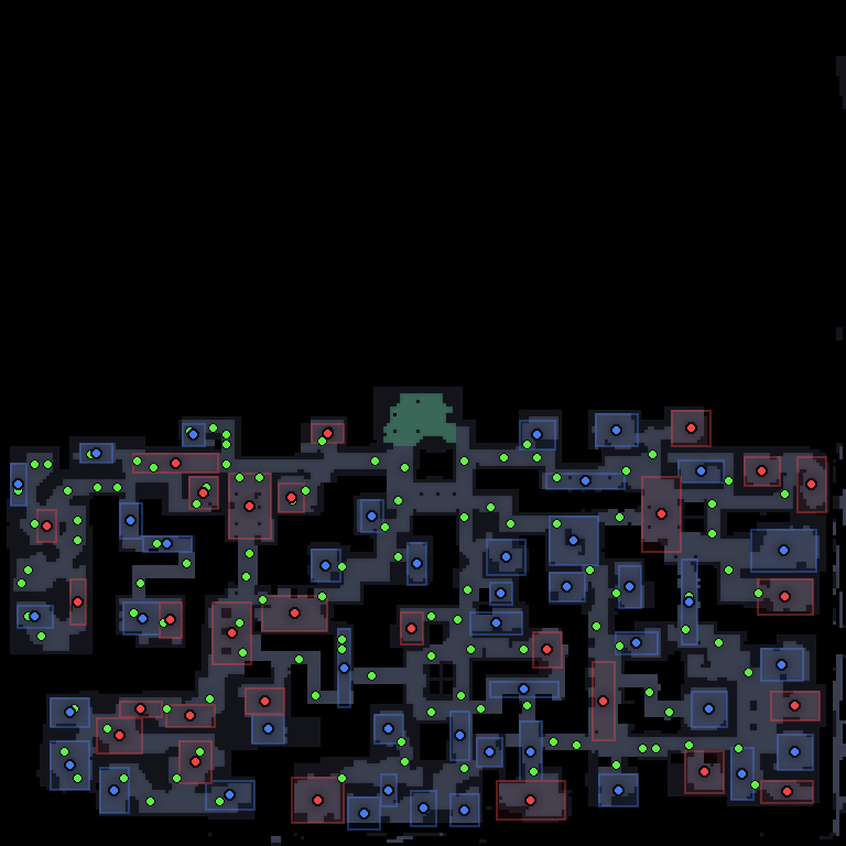 MU Online DeepDungeon 1 monster spawn map showing where every monster spawns