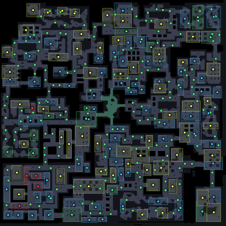 MU Online DeepDungeon 5 monster spawn map showing where every monster spawns