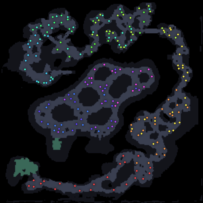 MU Online Kanturu monster spawn map showing where every monster spawns