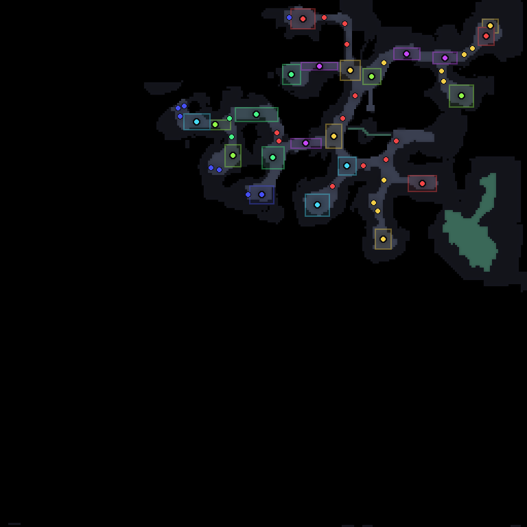 MU Online Kubera Mine Area 3 monster spawn map showing where every monster spawns