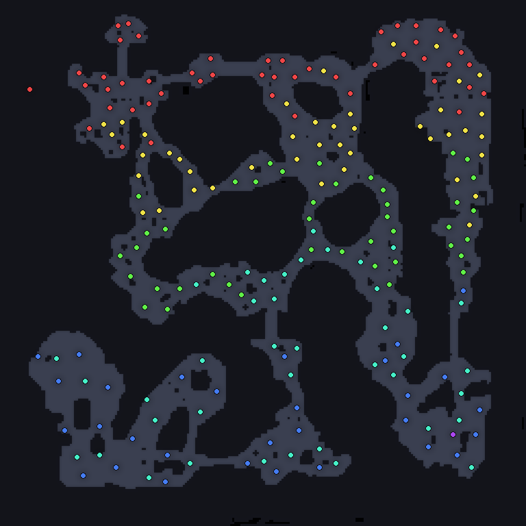 MU Online Land Of Trials monster spawn map showing where every monster spawns