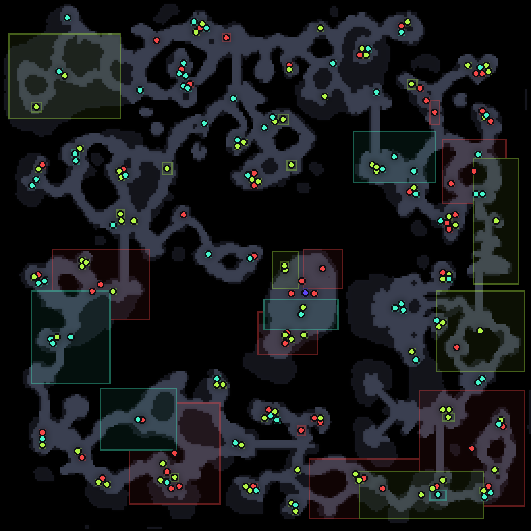 MU Online Nars monster spawn map showing where every monster spawns