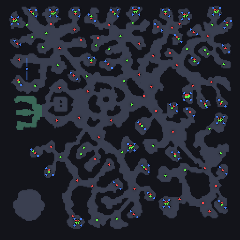 MU Online Nixie Lake monster spawn map showing where every monster spawns