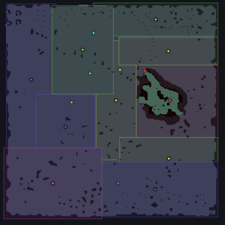 MU Online Noria monster spawn map showing where every monster spawns