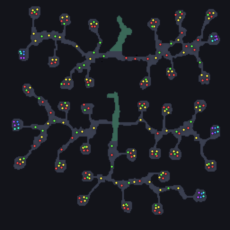 MU Online Raklion of Oblivion monster spawn map showing where every monster spawns