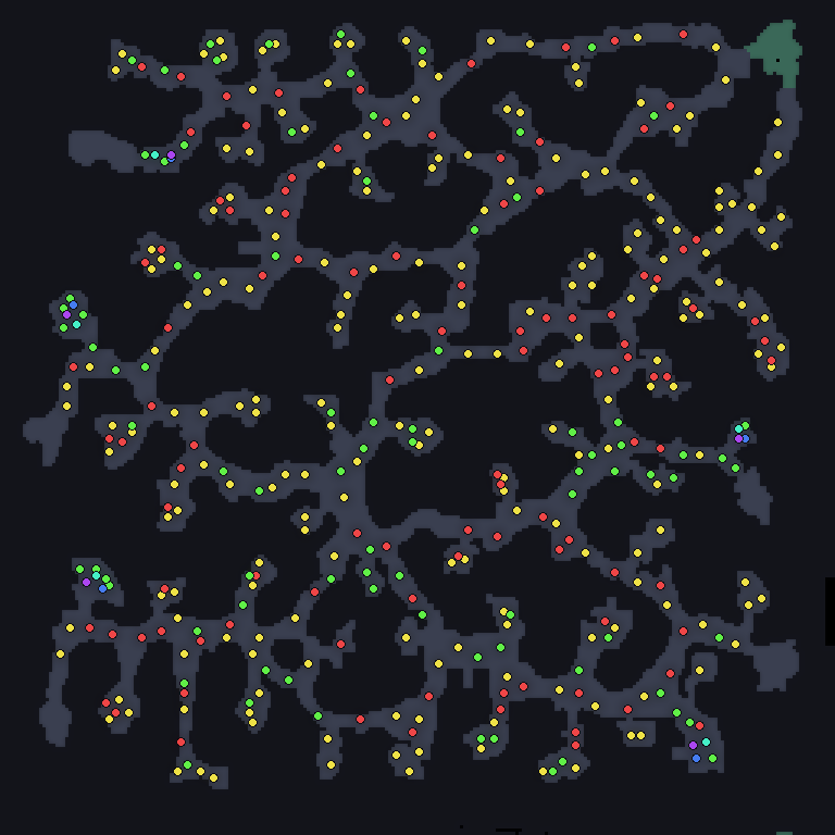MU Online Scorched Canyon monster spawn map showing where every monster spawns
