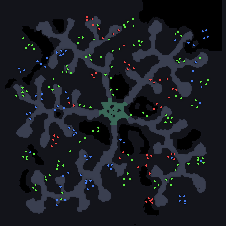 MU Online Volcano Ignis monster spawn map showing where every monster spawns