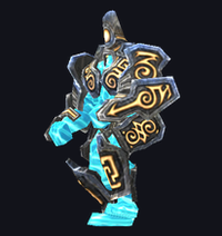 MU Online Blue Golem monster rotating 3D view