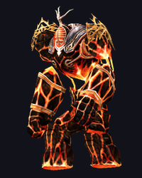 MU Online Burning Lava Giant monster rotating 3D view