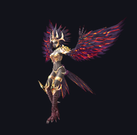 MU Online (Elite) Crimson Harpy monster rotating 3D view