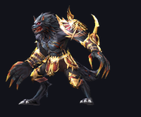 MU Online (Elite) Crimson Lycan monster rotating 3D view