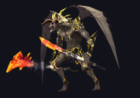 MU Online (Elite) Temple Gargoyle monster rotating 3D view