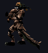 MU Online Lizard Warrior monster rotating 3D view