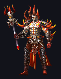 MU Online Magma Shaman monster rotating 3D view