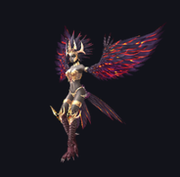 MU Online Old Crimson Harpy monster rotating 3D view