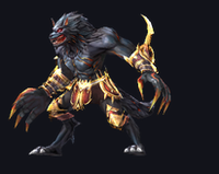 MU Online Old Crimson Lycan monster rotating 3D view