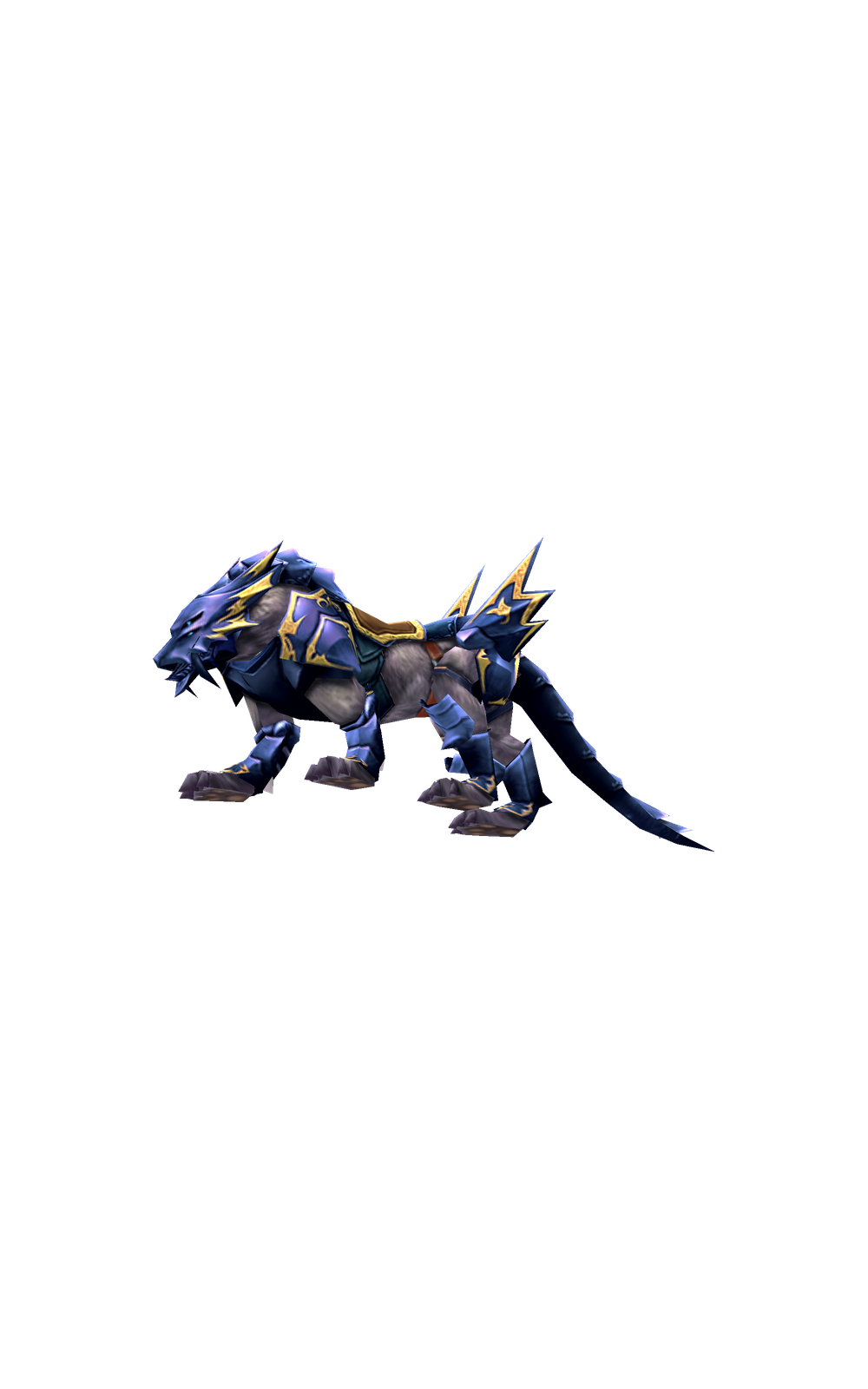 MU Online Blue Fenrir pet 3D render