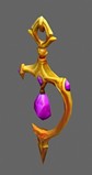 Ancestor's Earring left pink MU Online