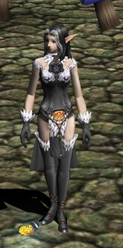Rune Wizard black outfit MU Online