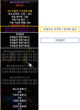 Pentagram opposing-attribute option MU Online