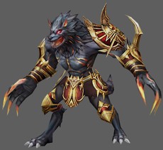 Crimson Lycan monster MU Online
