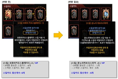 Skill card conversion example MU Online