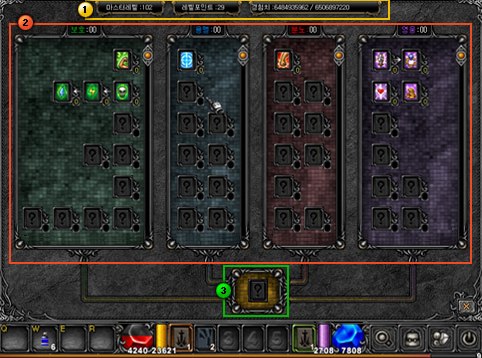 Master skill tree UI MU Online Season 3