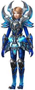 MU Online Blue Eye Alchemist set worn by an Alchemist