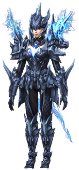 MU Online Lightning Alchemist set worn by an Alchemist