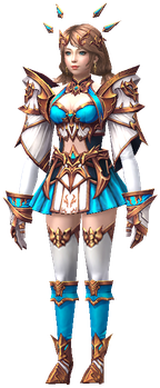 MU Online Radiant set worn by an Alchemist