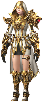 MU Online Temple Guard Alchemist set worn by an Alchemist