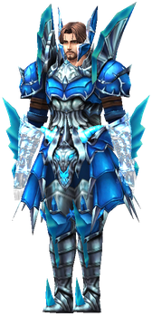 MU Online Blue Eye Crusader set worn by a Crusader