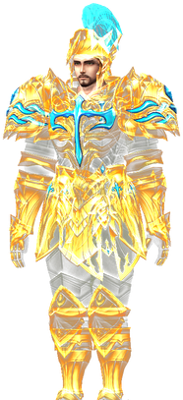 MU Online Saint set worn by a Crusader