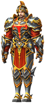 MU Online Solid set worn by a Crusader