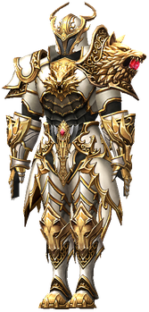 MU Online Temple Guard Crusader set worn by a Crusader