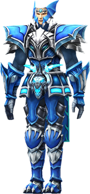 MU Online Blue Eye Lord set worn by a Dark Lord