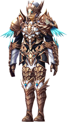 MU Online Brilliant Lord set worn by a Dark Lord