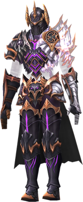 MU Online Silverheart Lord set worn by a Dark Lord