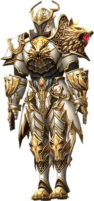 MU Online Temple Guard Lord set worn by a Dark Lord