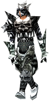 MU Online Bone set worn by a Dark Wizard