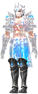 MU Online Darkangel Wizard set worn on the character