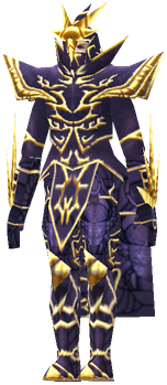 MU Online Grand Soul set worn by a Dark Wizard
