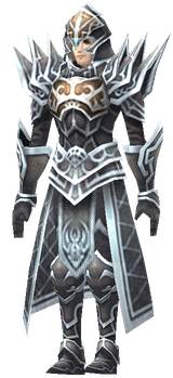 MU Online Hades set worn by a Dark Wizard