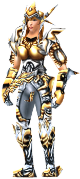 MU Online Gywen Guardian Set worn by a Fairy Elf