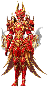 MU Online Apocalypse Lancer set worn by a Grow Lancer